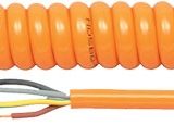 Cables en espiral con protección PUR para electrónica color de aislamiento naranja