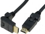 Cables Full HD  HDMI 1.3   enchufe móvil ±90°