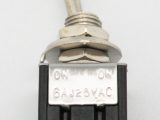 Interruptor de palanca 2 ctos 3 Posiciones  DP3T ON-OFF-ON 3A/250VAC Dimensiones de cuerpo 12.5 x 13 x 9.5mm