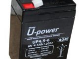 Batería plomo AGM 6V 4,5Ah Dimensiones : 70x48x101