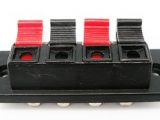 Conector de altavoces para panel 4 terminales a presión