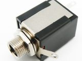 Conector hembra jack 6.35mm stereo