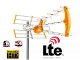Antena de alta ganancia (15dB) de 35 elementos Canales de UHF: 21 – 48