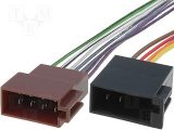 Conector ISO macho cables de alimentación y altavoces  PIN: 13 (5 + 8)