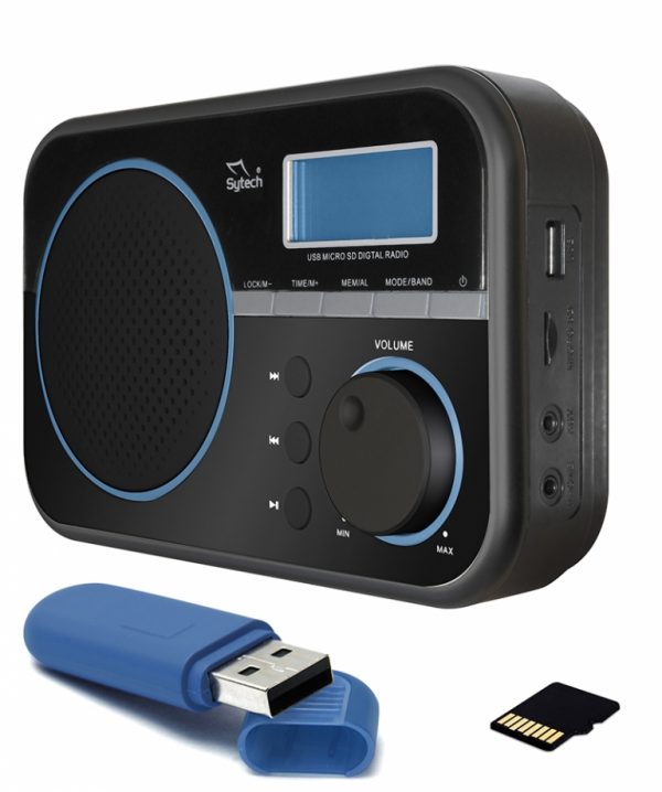 RADIO DIGITAL PORTATIL AM/FM, PILA Y RED (SYTECH) SY1659 COMPEL