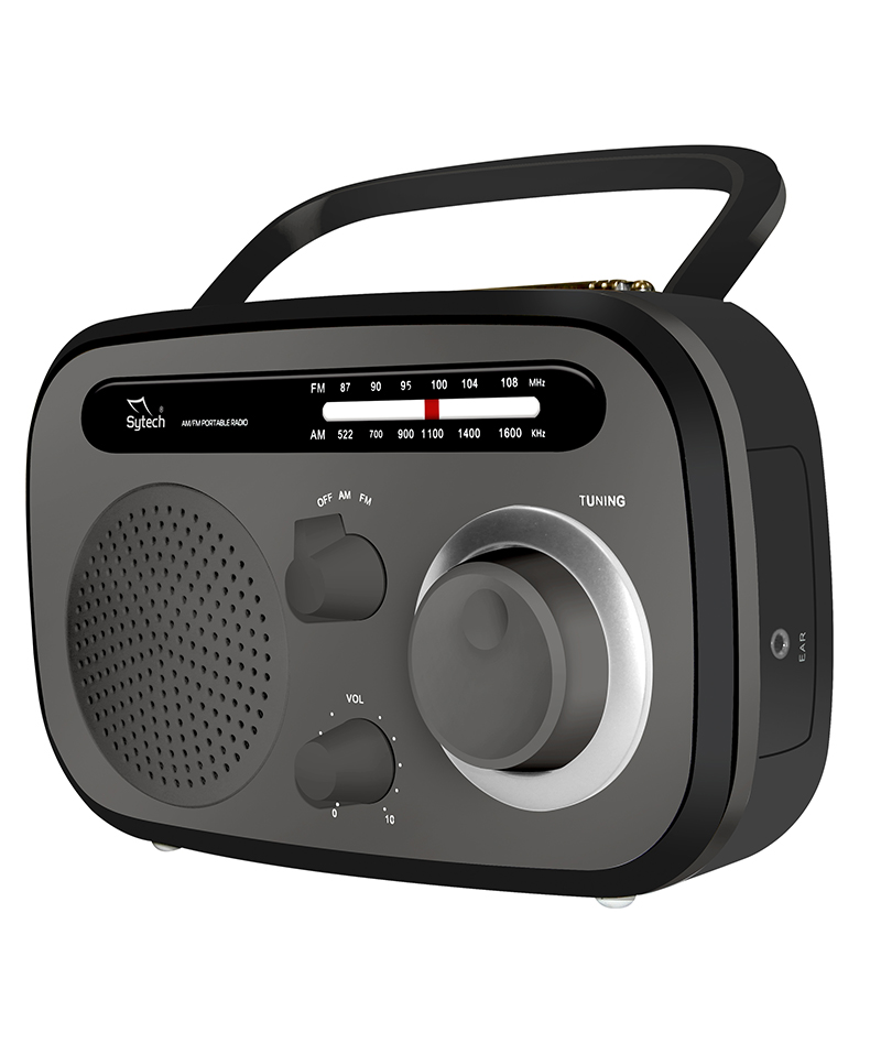 RADIO ANALOGICA PORTATIL AM/FM, PILA Y RED (SYTECH) SY1657 COMPEL