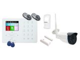 Kit alarma ALARM X350  GSM + WiFi + RFID con cámara, sensor de puerta, PIR y dos mandos