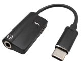 Adaptador USB-C a USB-C + Jack 3.5mm, audio + carga