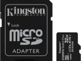 TARJETA MICROSD HC 32GB + ADAPTADOR KINGSTON  CLASE 10 – 100MB/S
