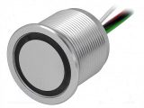 Pulsador piezoeléctrico Pos: 2 SPST-NO; 0,1A/42VCA; IP67 Color de iluminación rojo/verde