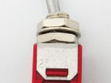 Interruptor de palanca mini 2 ctos 2 Posiciones DPDT ON-ON; 1A/250VAC Dimensiones de cuerpo 8.3 x 9 x 8.6mm