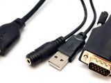 Cable HDMI a VGA + Audio, 1.8m