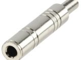 Jack 6,5mm niquelado hembra mono aérea recto