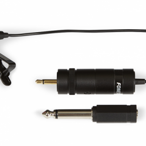 Micrófono de condensador y adaptador con circuito de previo y alimentación para uso en entradas de micrófono dinámico.FCM-400. FONESTAR.