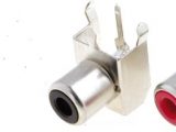 Conector hembra RCA hembra angulares 90°
