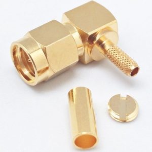 SMA MACHO ACODADO CRIMPAR RG174