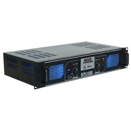 SPL 1000MP3 Amplificador con LEDs azules + EQ Negro.178772.