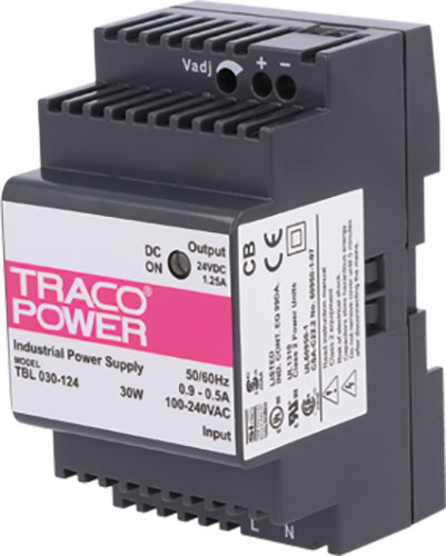 Fuentes de alimentación en raíl DIN TRACO POWER