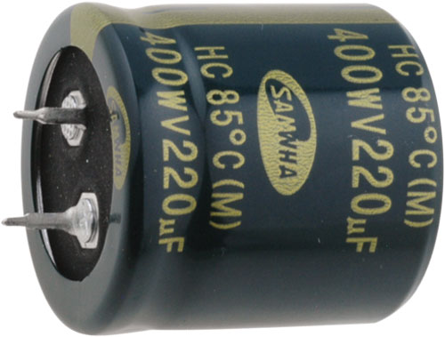 Condensadores eletrolíticos tipo SNAP-IN