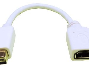 ADAPTADOR MINI DVI 32P. MACHO - HDMI 19P. HEMBRA, 0.20m