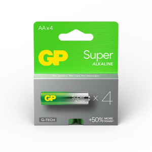 Pilas Alcalinas GP AA / LR06 / AM3 / Mignon / 1.5V - Blister de 4 uni.