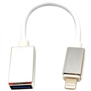 O.T.G. USB A HEMBRA a LIGHTNING, 0.15M (iPhone, iPad 3, iPad Mini)