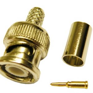 BNC Macho Crimpar para RG- 59 PTFE (teflón)