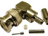 BNC Macho acodado crimpar para RG- 174