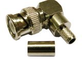BNC Macho acodado crimpar para RG-59