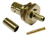 BNC HEMBRA CHASIS CRIMPAR (TIPO ROSCA) RG-58