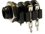 Conector hembra jack 6.5mm mono circuito cerrado