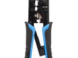 TENAZA CRIMPAR, CORTAR Y PELAR, RJ45/8P8C, RJ12/6P6C, RJ11/6P4C, 4P4C&4P2C
