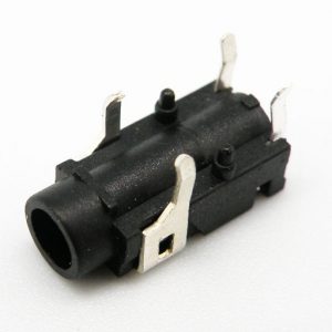 Conector hembra jack 3.5mm stereo chasis 4 pin