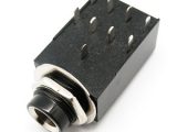 Conector hembra jack 6.5mm stereo C.I. 9 pin