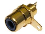 Conector hembra RCA hembra dorado para panel 6mm