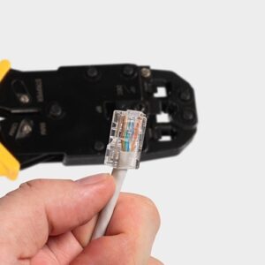 Alicates de crimpar multifuncional, para conectores modulares RJ10, RJ12 y RJ45