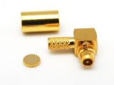 MMCX MACHO ACODADO CRIMPAR DORADO RG-178U