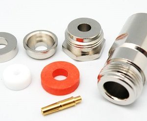 N hembra Aerea para RG-59 PTFE (TEFLON)