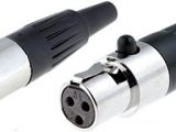 Conectores  mini XLR machos aereos