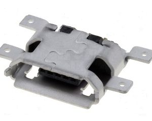 MICRO USB B DE 5P., PARA CIRCUITO IMPRESO 4 SUJECCIONES