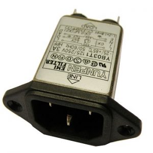 BASE MACHO CHASIS CON FILTRO, 3A.