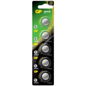 Pila boton LITIO CR1620.  Pack de 5 unidades.