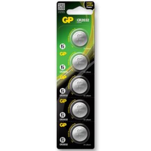 Pila boton LITIO CR2032. Pack de 5 unidades.