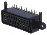 Conector SCART hembra angular 90° THT
