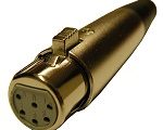 Conector XLR hembra 6 PIN recto aéreo