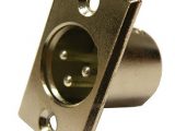 Conector XLR macho 3 PIN chasis