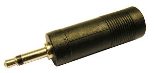 Adaptador 3.5mm MONO MACHO - 6.4mm MONO HEMBRA