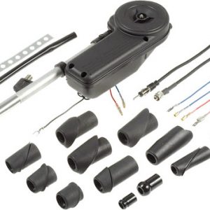 Antena telescópica eléctrica universal AM, FM con accesorios