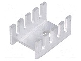 Disipador prensado U TO202,TO220 19,05mm X 13,21mm X 9.53 28K/W