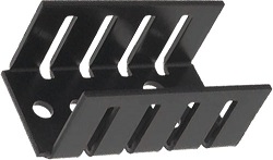 Disipador prensado TO220 negro L:35mm W:18,5mm H:15mm 15K/W